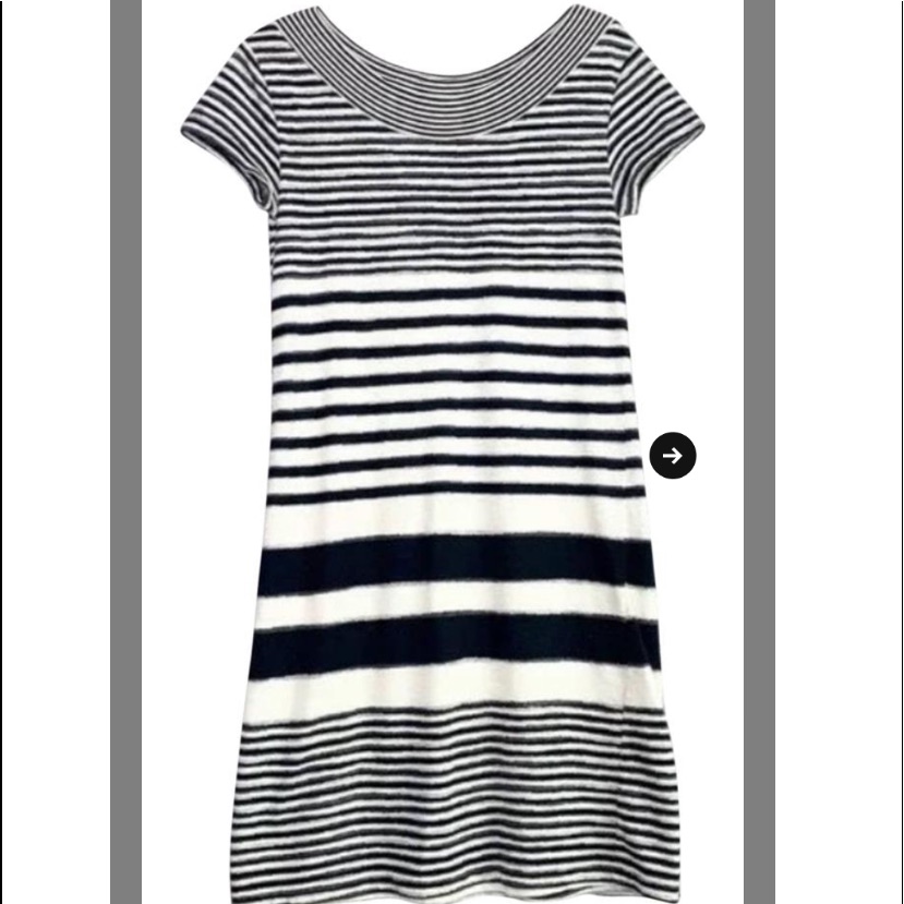 Anthropology Dress Black And White
